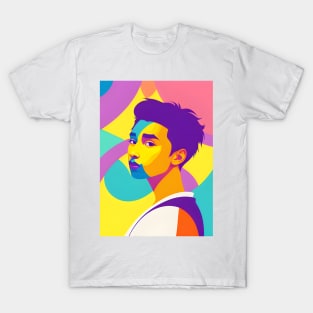 Pop art boy portrait T-Shirt